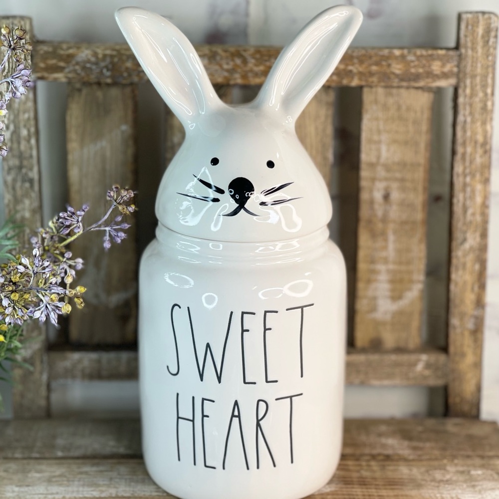 Rae Dunn Sweet Heart Bunny Canister